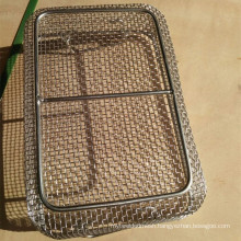 SUS 304 330 Stainless Steel Wire Mesh Basket / Filter Mesh Tray